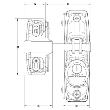 SUMO GRAVITY LATCH DOUBLE SIDE BLACK
